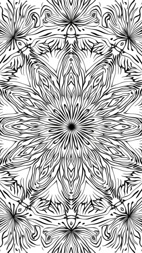 symmetrical coloring pages